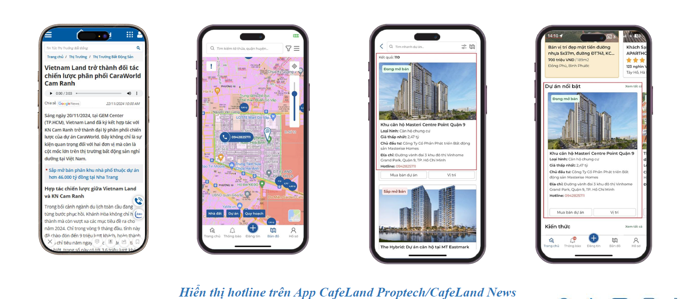 Đặt Hotline dự án